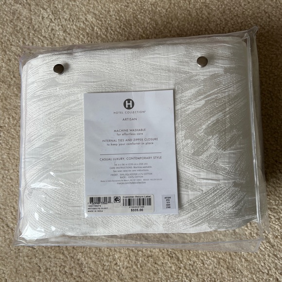 HOTEL COLLECTION ! Artisan Duvet Cover, Full/Queen - Picture 8 of 14